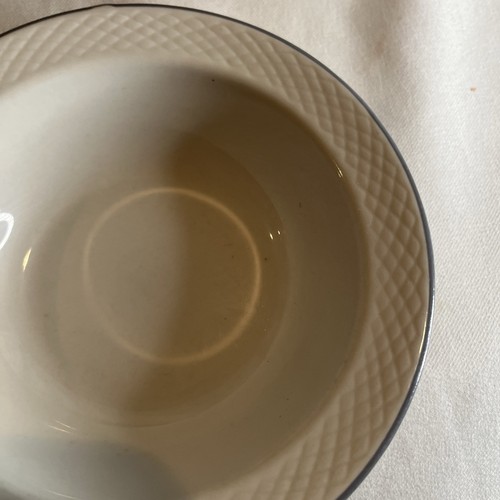 Menge 8 kleine Schüsseln Brot Salat Dessert grau silber Streifen Jackson Custom China - Bild 16 von 20