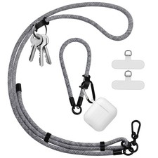 Adjustable Crossbody Cell Phone Lanyard and Wrist Strap with 2 Stickness Pads...