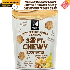 Member's Mark Peanut Butter & Banana Soft & Chewy Dog Treats, 3 lbs., FREE SHIP