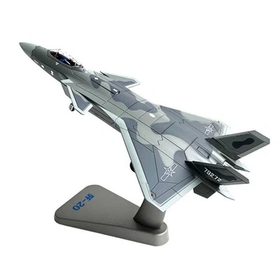 Avion de Chasse Miniature avec Support Moulé sous Pression pour Vitrine, Bureau - Photo 1/4