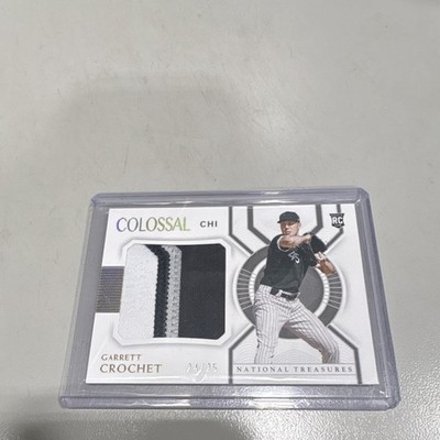 2021 Panini National Treasures #CM-GC Garrett Crochet 1/25 EBAY 1/1 Colossal Mat