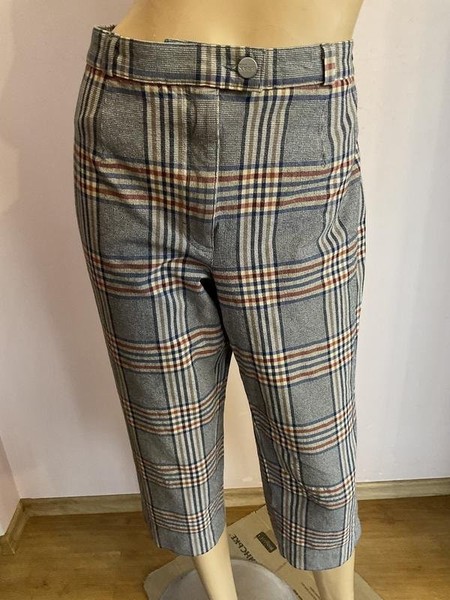 Women Brax Trousers Multicolor Cotton 44 / XXL /