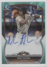 2023 Bowman Draft Chrome Prospect Aqua Lava Refractor /199 Maui Ahuna Auto 07sf