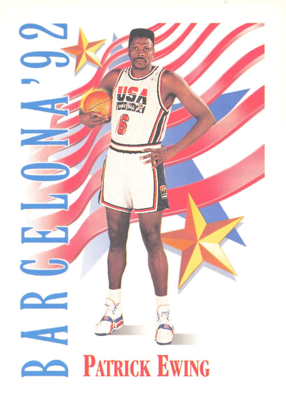 1991-92 SkyBox #532 - Patrick Ewing USA