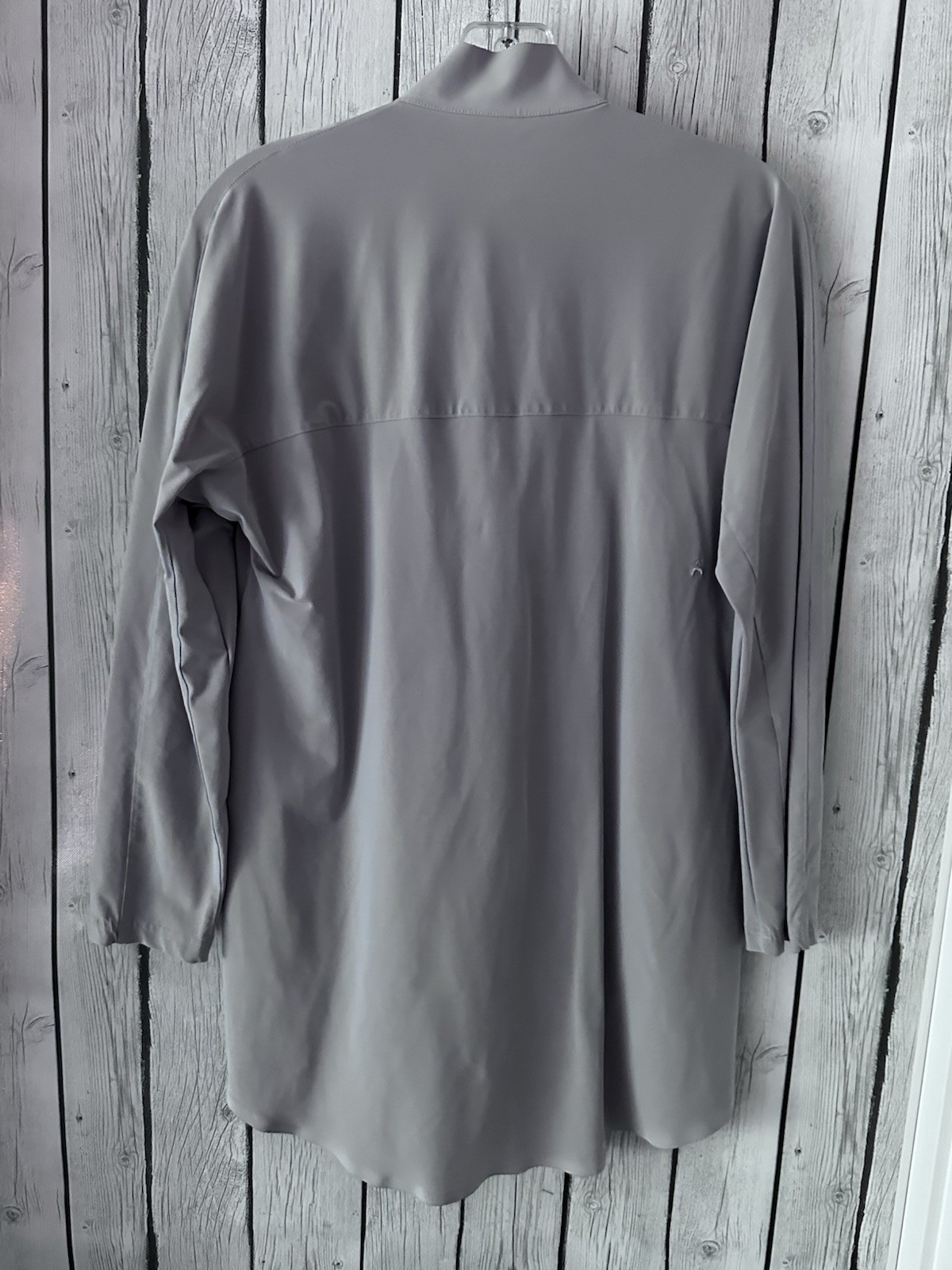 EUC ADAY Something Borrowed Grey Long Sleeve Tech… - image 5
