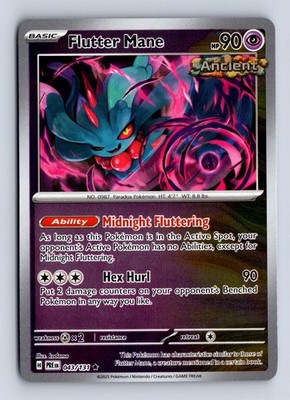 Flutter Mane 043/131 Holo R Prismatic Evolutions Pokemon Reverse Holo NM/M