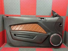 10-12 Ford Mustang Lh Driver Front Door Interior Trim Panel Saddleblack Sharp