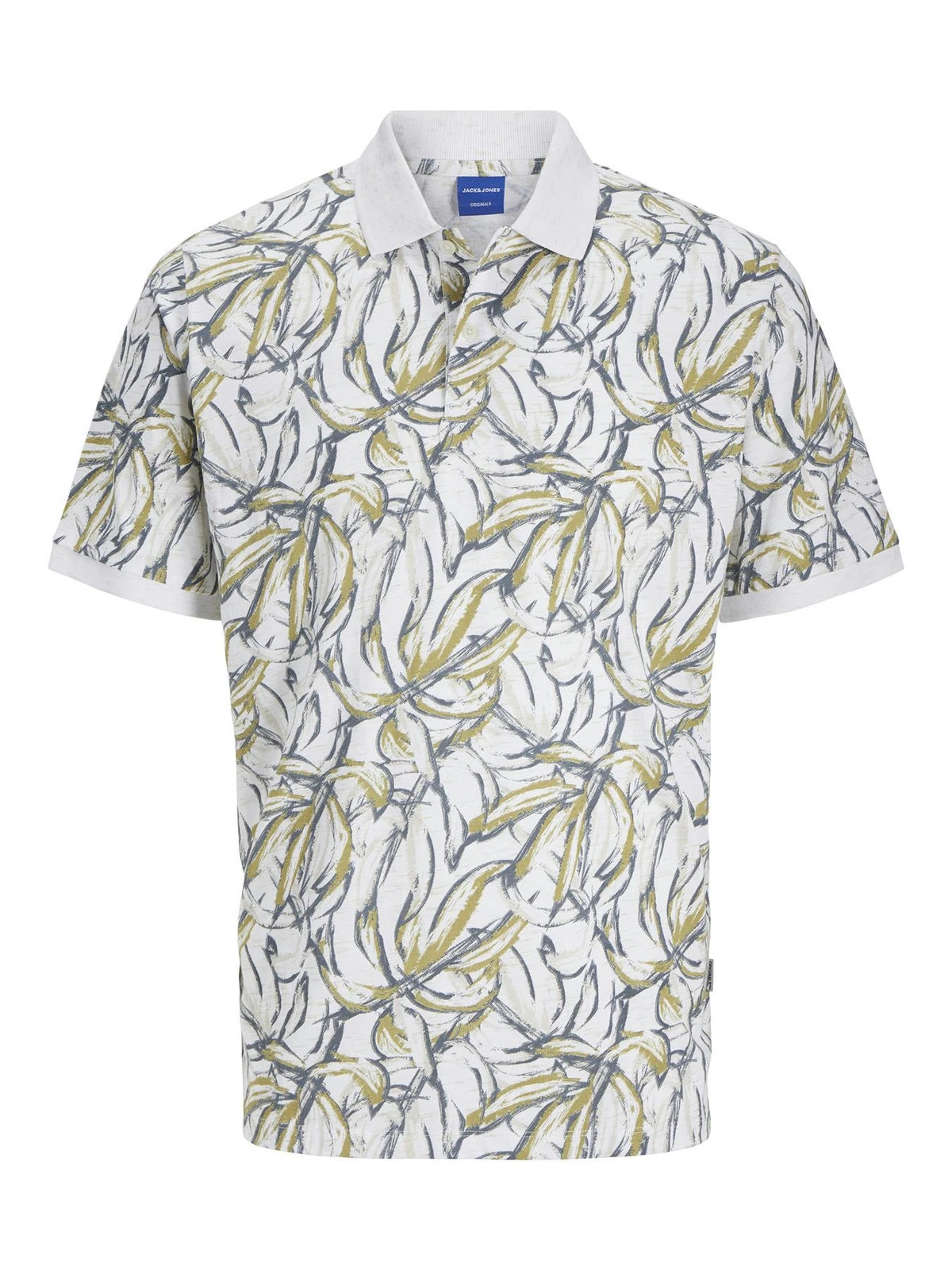 Jack & Jones Polo Shirt For Men (JORSPLIT AOP) In 2 Colors, 4XL-7XL