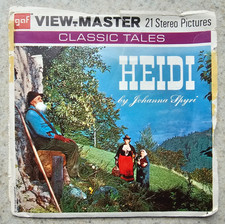 1958 View Master Heidi 3 Reel Set B425 Packet Book