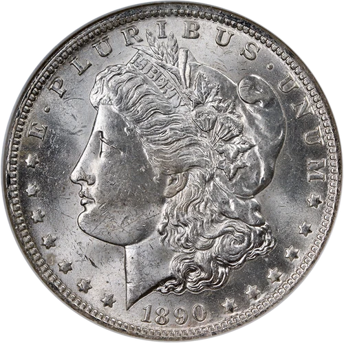 1890-O Morgan Silver Dollar NGC MS62 Nice Eye Appeal Blast White