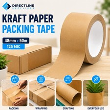 Kraft Paper Packing Tape Recyclable Brown Paper Tape for Parcel packaging 24 48