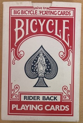 Big Bicycle - Vintage Playing Cards Spielkarten Jumbo Poker - Rider Back 8082