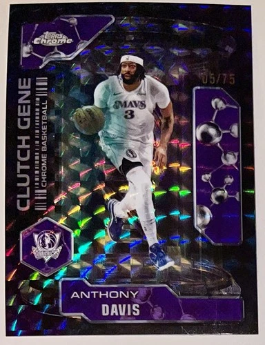 2025 Topps Chrome Anthony Davis Refractors Purple (RAW)