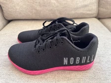 NOBULL Womens Shoes Outwork SuperFabric Training Black Pink Size 7.5