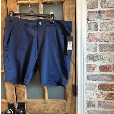 LEG3ND Performance Golf Shorts Mens 34 Navy Blue Stretch Moisture Wicking