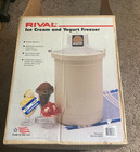 RIVAL 6 Quart Electric Ice Cream Yogurt Freezer Almond Model 8605 Open Box