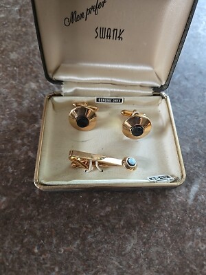 Boutons De Manchette Vintage SWANK 5117 En Argenté - Occasion En Bon état | Accessoire élégant Pour Homme