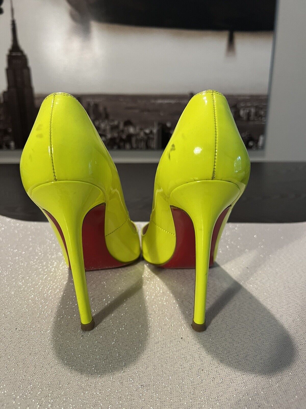 Neon coral Christian Louboutin spiked heels  Christian louboutin, Christian  louboutin pigalle, Louboutin