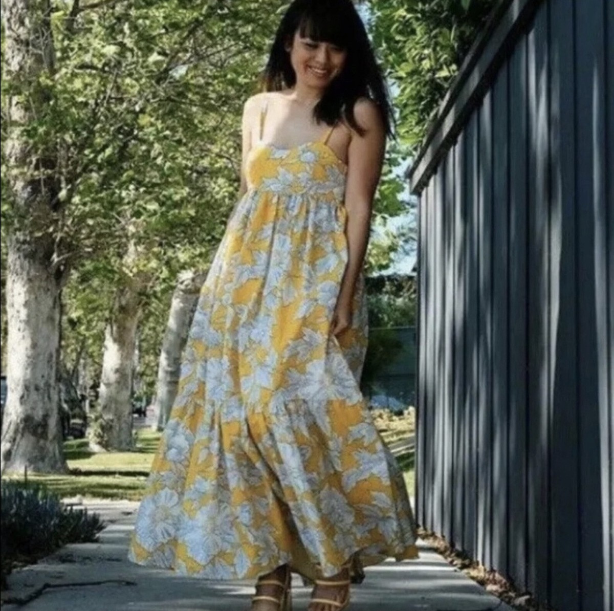zara cotton dress $109 BELTED FLORAL PRINT MAXI SHIRT ECRU GREEN 2183/058 XS S M L NWT Pleated detail at the waist ZARA NEW SS24 FLORAL PRINT