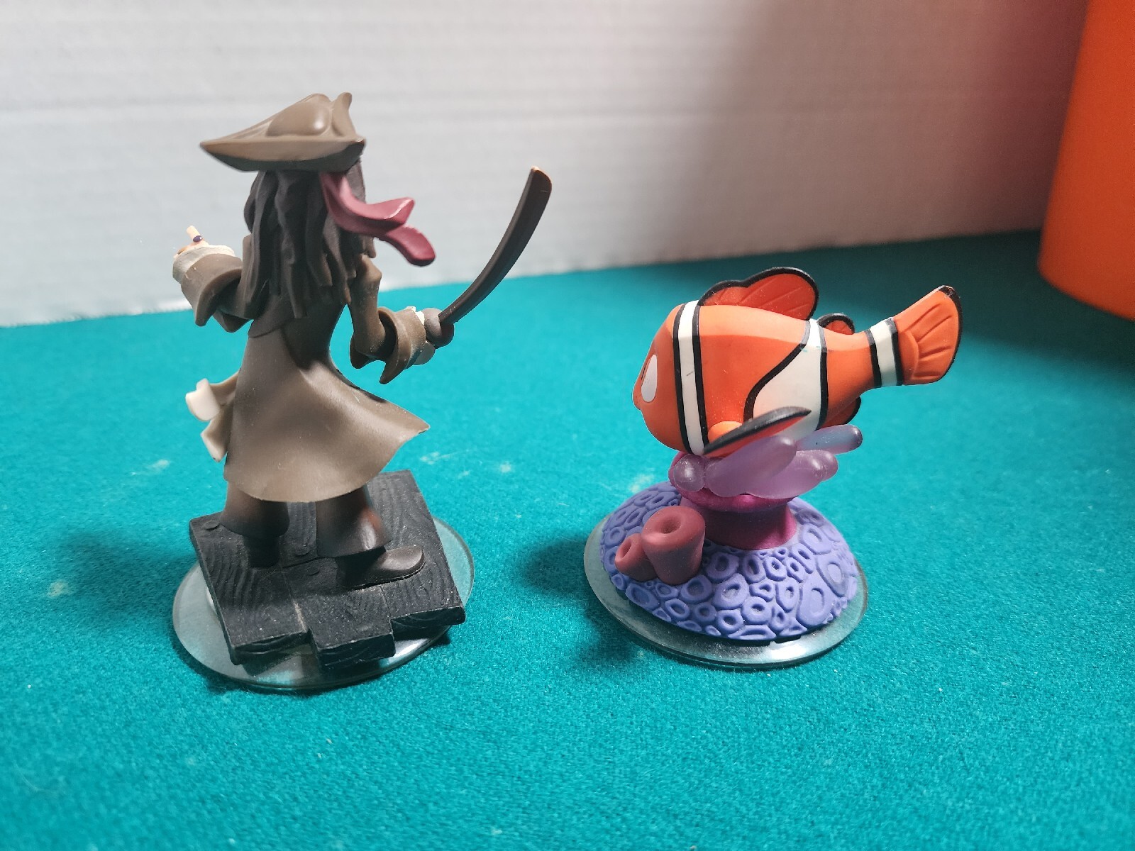 disney infinity figures, Jack Sparrow Infinity, and Nemo infinity 3.0