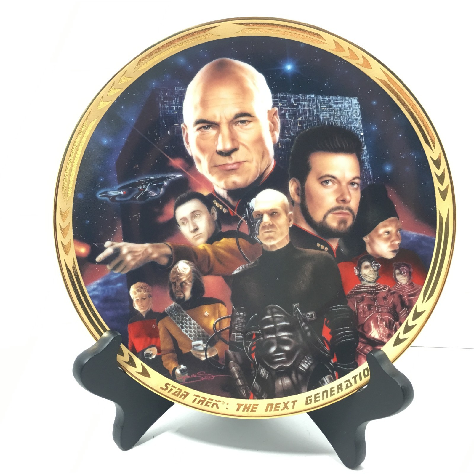 Hamilton Collection 1994 Star Trek The Next Generation The Episodes Plate