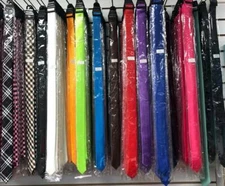 Men Boy Unisex Skinny Slim Retro Tie Narrow 1.5" Wide Thin Necktie Solid Color