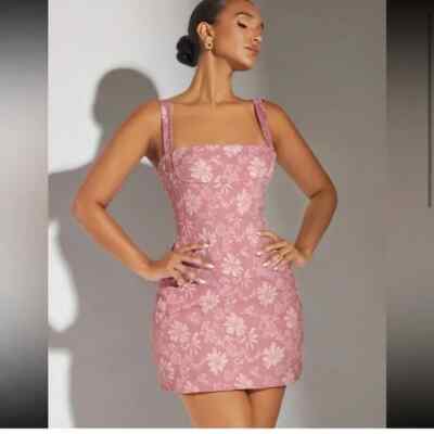 floral jacquard satin cami dress Rare London exclusive satin floral jacquard cami fishtail hem midaxi dress  in emerald