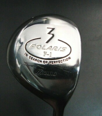 Vintage Mizuno Polaris F-1 3 Holz Extra Stiff Flex Graphitschaft GolfPride Griff