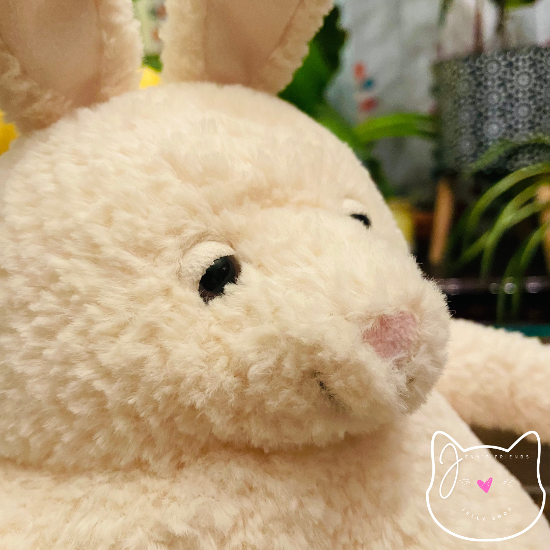 Jellycat AMORE BUNNY New BNWT RETIRED Cream 11” Medium Stuffed