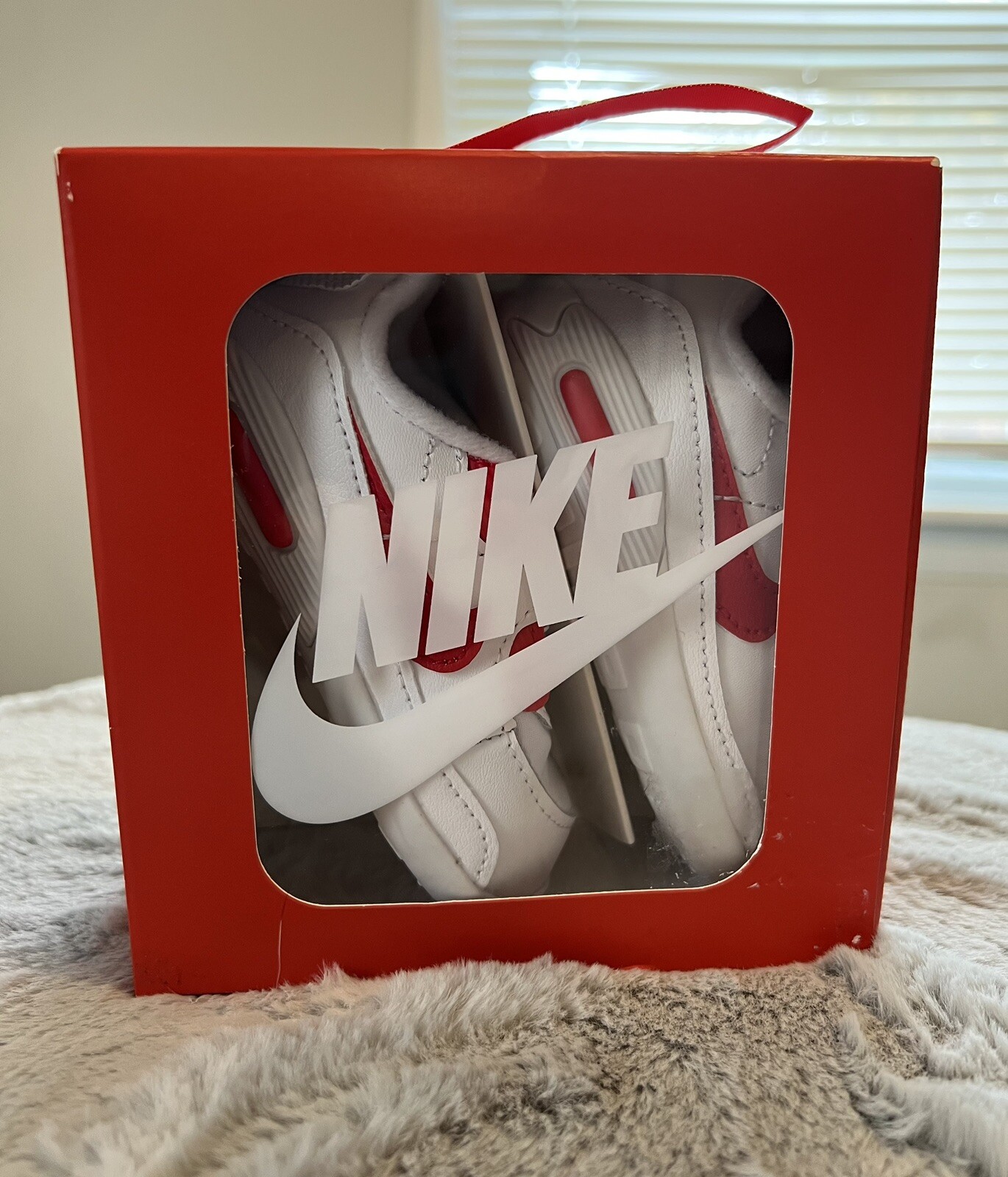 PONY Scarpe da ginnastica Nike Air Max 90 Crib CB CI0424 105 bambino taglia 4C nuove bianche