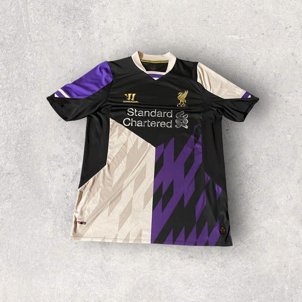 希少 2013 2014 Liverpool third Warrior Liverpool Warrior FC 2013-14 Third Soccer Jersey Adult