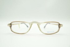 Vintage Metzler 1241 483 Transparent Gold Oval Glasses Frame NOS