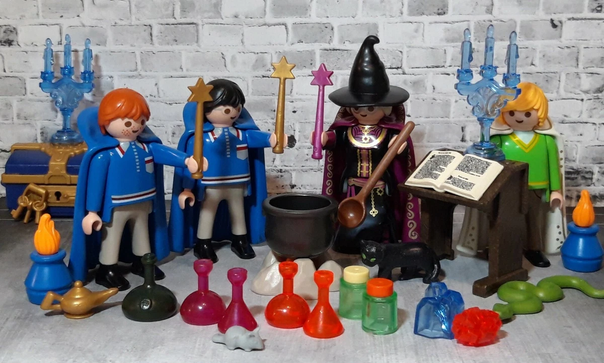 PLAYMOBIL HARRY POTTER RON MINERVA DRACO FIGURE HOGWARTS POTIONS WAND