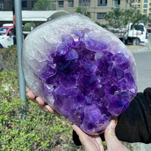 Amethyst Geode Cluster - Deep Purple - Natural Crystal Specimen - 15.9LB - Picture 6 of 14