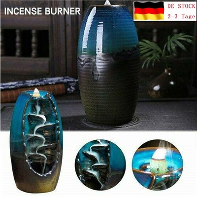 Incense Burner Handicraft Incense Holder Ceramic Backflow Waterfall Ornament DHL