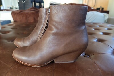 $475 Roberto del Carlo Chelsea boots in brown leather sz  37 1/2 Made in Italy