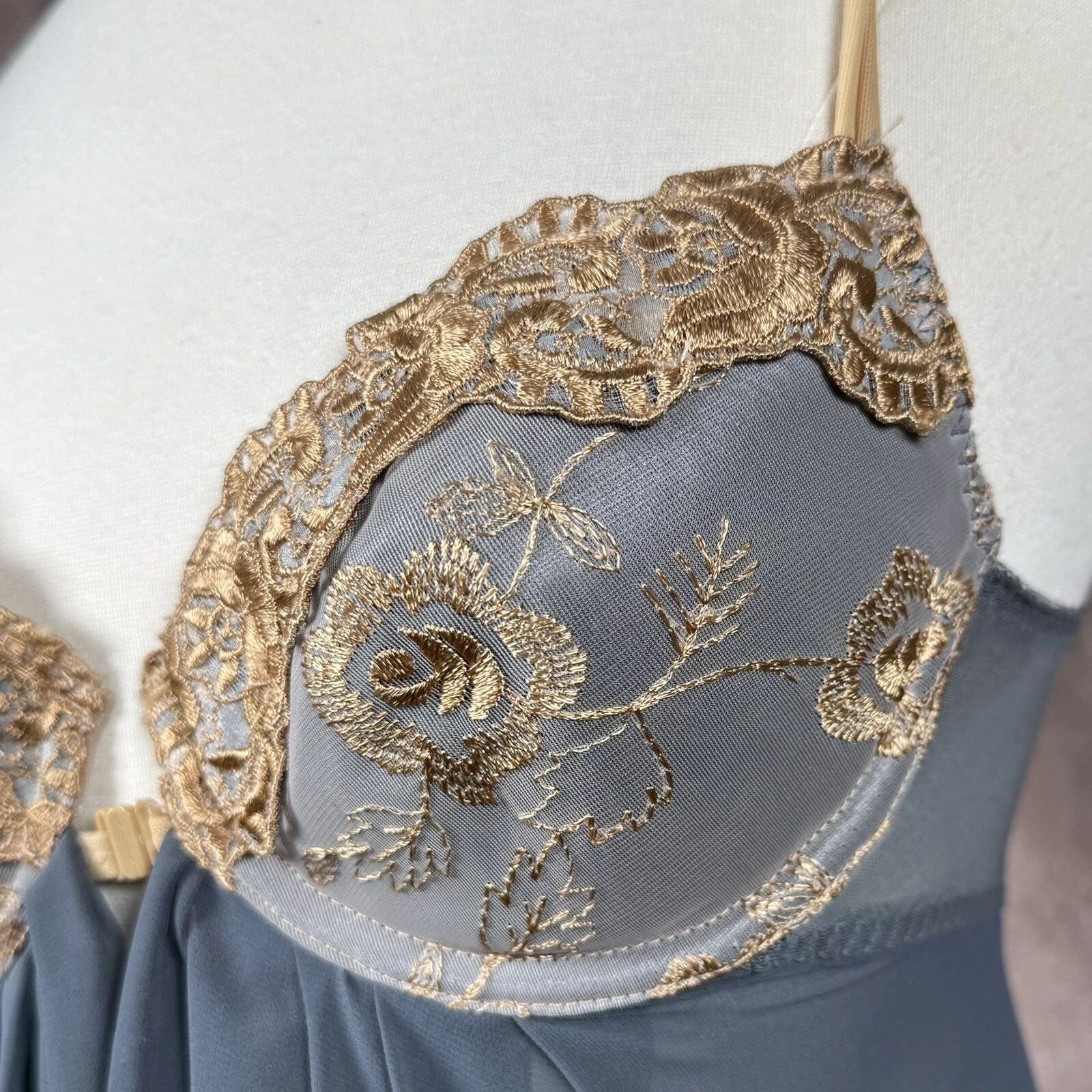 UNDERCOVER Abito Victoria's Secret XS blu glamour vintage anni 90 spacco centrale