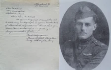 General Errol Zistel World War 1 US Fighter Ace 5 Aerial Victories Signed Letter