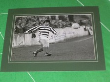 Johnny Giles Signed & Mounted Vintage Shamrock Rovers FC Photograph