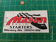 VINTAGE RACIN STARTERS  Sticker Decal SHELF WEAR ORIGINAL old stock
