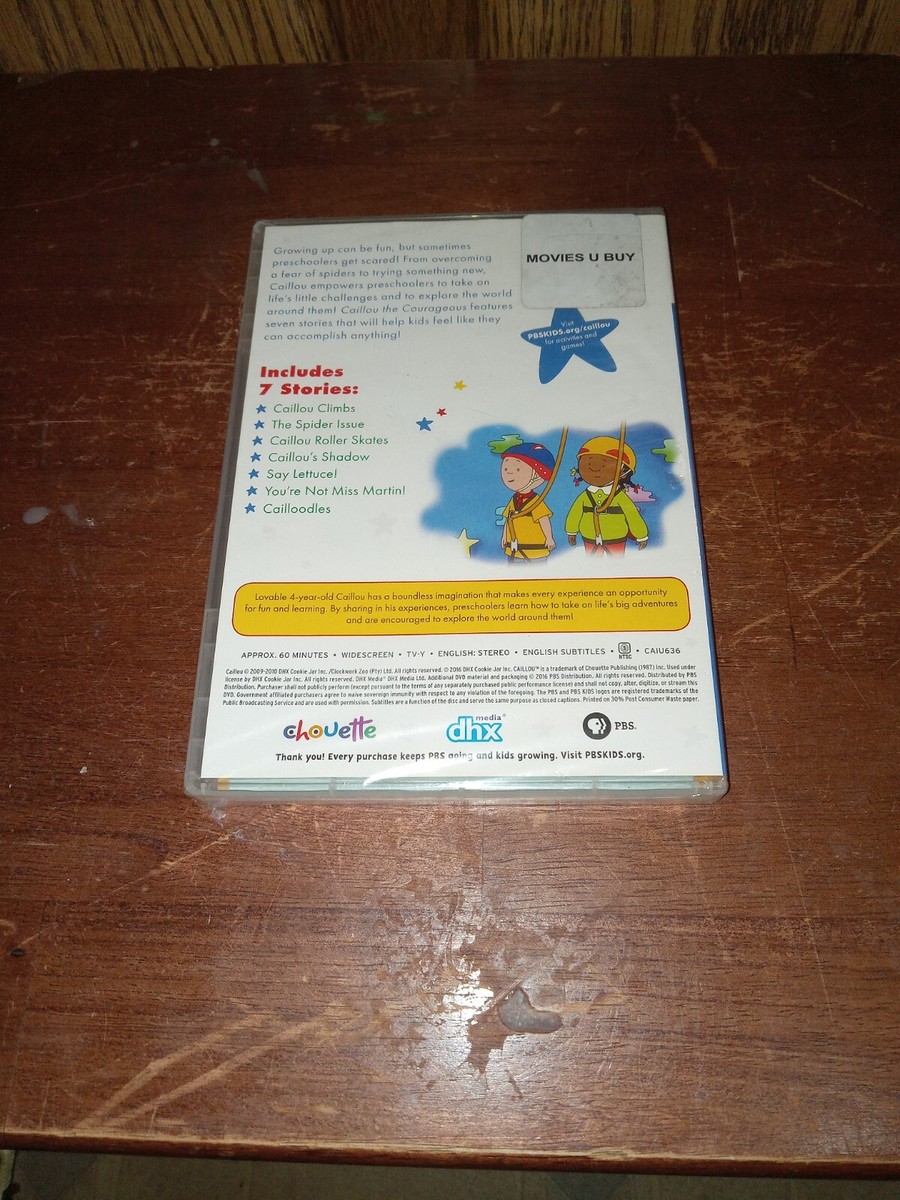 Caillou: Caillou The Courageous (DVD, 2009-2010) NEW! SEALED