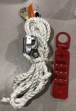 3M 0221-25RG 25 FT Vertical Lifeline Rope Adjuster / Reusable Roof Anchor