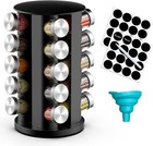 New ListingNew-Rotating Spice Rack Organizer for Cabinet, Spice Racks Storage with 20 Jars,