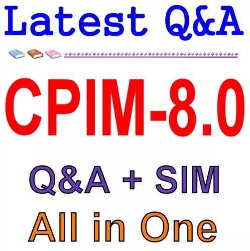 CPIM-8.0 Certifié En Plan Et Inventaire Gestion 8.0 Examen Qeta