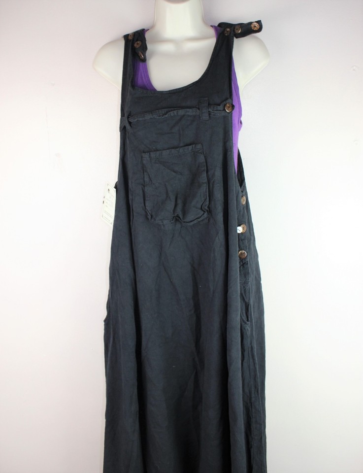 Alibaba Dungarees Baggy Jumpsuit Hippy Harem Pant Overall Strap - Foto 3