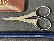 Folding Silver Slip-N-Snip Scissors for Needlepoint, Embroidery Great for Travel