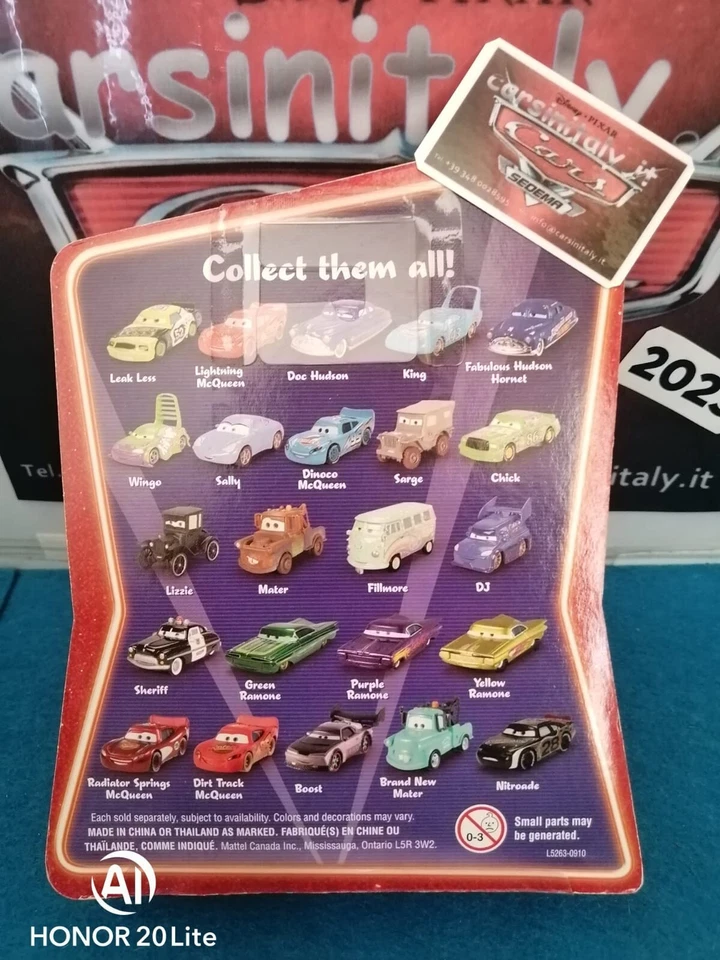 Cars 1 - Apple i-Car #84 Serie Supercharged -2007-( Bl.sing.Mattel 1/55 metal ) - Immagine 4 di 4