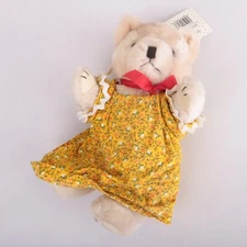 Teddy Bear Bear Stuffed Plush Animal In Yellow Dress