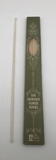 Vintage S.F. Flower Taper Candles 12 Dripless White 15&rdquo;