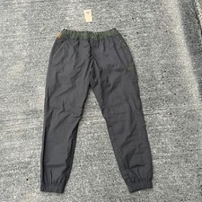 NWT prAna Women's 95 Double Peak Pant in Black Olive Block size 8 Green Jogger